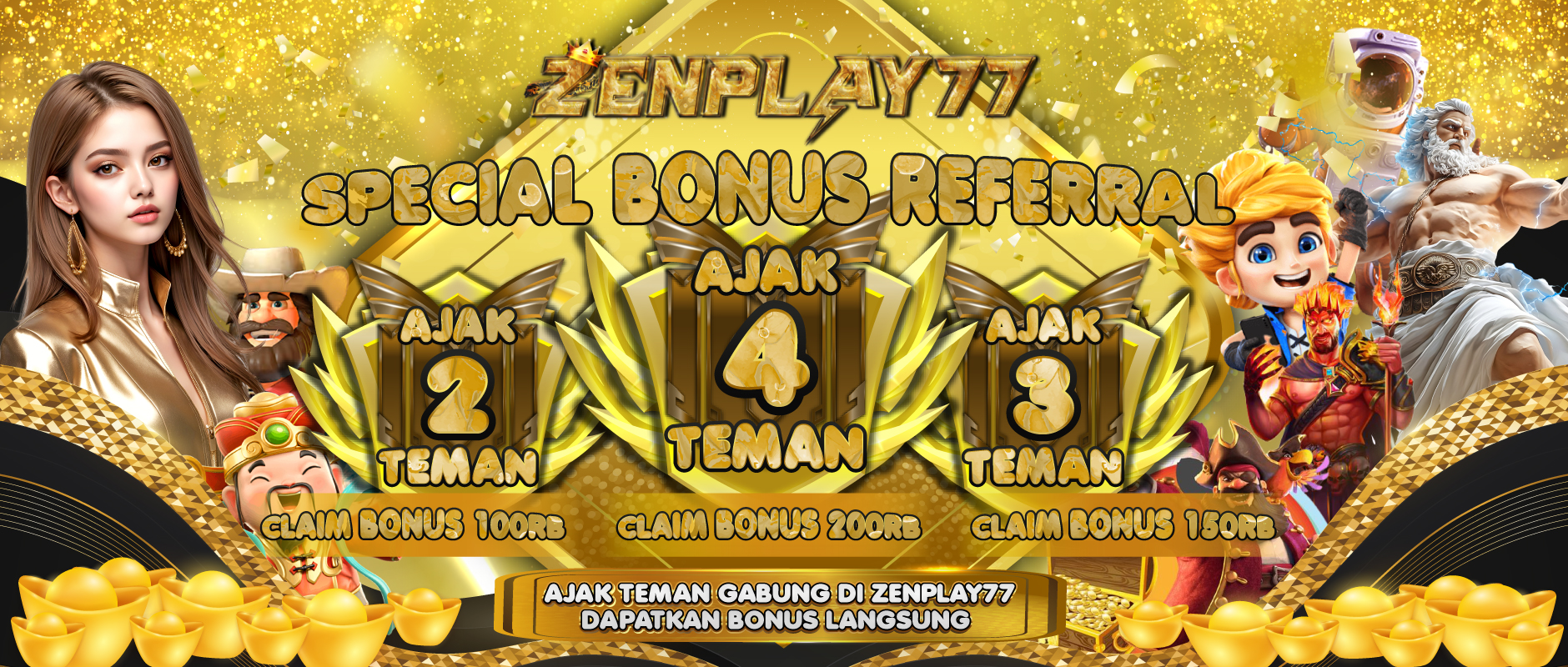 Refferral Ajak Teman Zenplay77